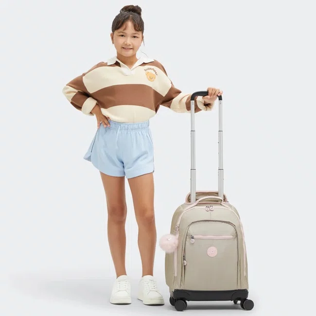 Mochila Kipling New Zea Dourado