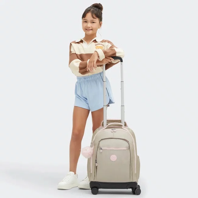 Mochila Kipling New Zea Dourado