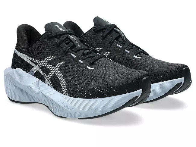 Tênis ASICS Novablast 6 Feminino Preto e Azul