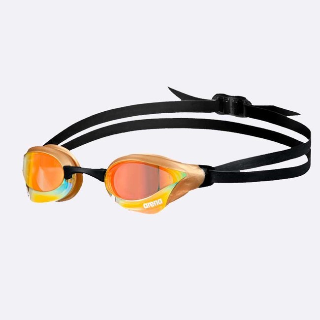 Óculos de Natação Arena Cobra Core Swipe Mirror Amarelo e Dourado