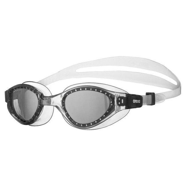 Óculos de Natação Arena Cruiser Soft Fumê, preto e transparente