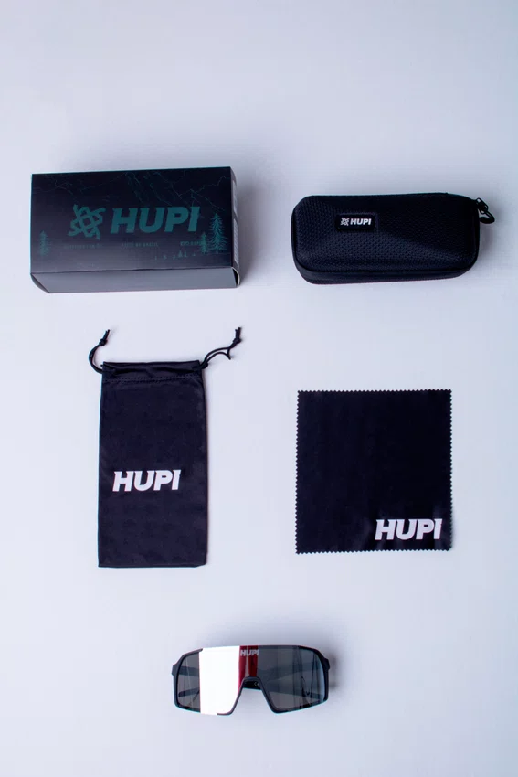 Óculos de Sol HUPI Andez Preto - Lente Prata Espelhada