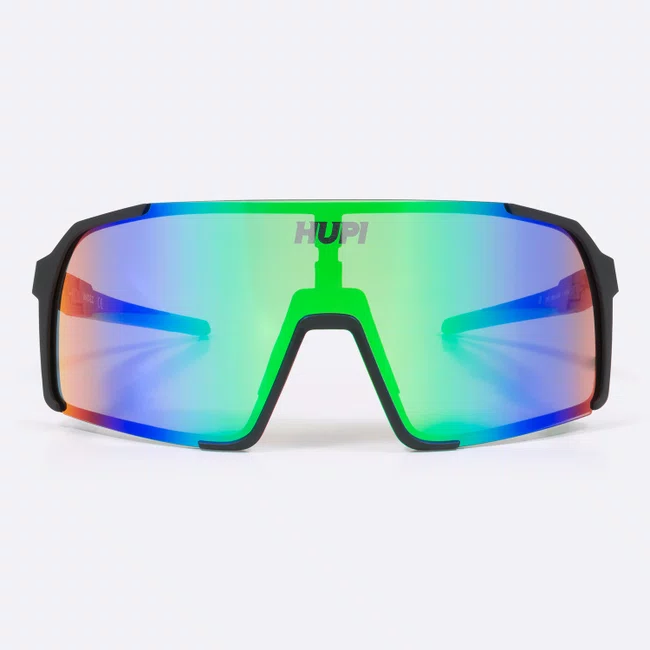 Óculos de Sol  HUPI Andez Preto/Verde - Lente Verde Espelhado