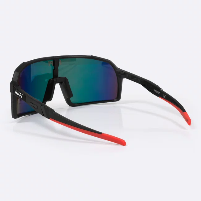Óculos de Sol  HUPI Andez Preto/Vermelho - Lente Vermelho Espelhado