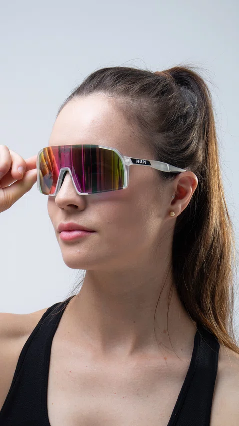 Óculos de Sol HUPI Andez Teen Cristal - Lente Rosa Espelhado