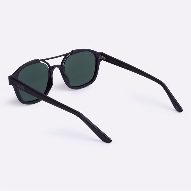 Óculos de Sol HUPI Berlin Preto Fosco com Lente Verde