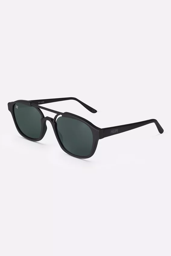 Óculos de Sol HUPI Berlin Preto Fosco com Lente Verde