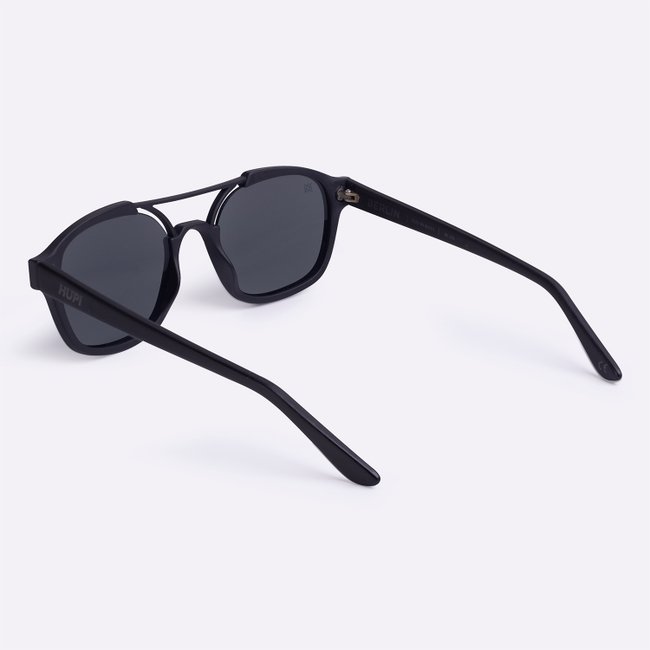 Óculos de Sol HUPI Berlin Preto Fosco Lente Verde Espelhada