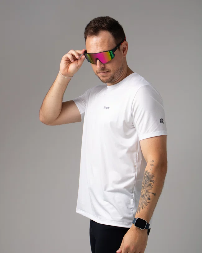 Óculos de Sol  HUPI Bornio Preto/Vermelho - Lente Rosa Espelhado