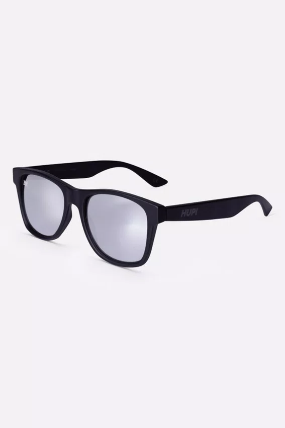 Óculos de Sol HUPI Brile Preto Fosco Lente Prata