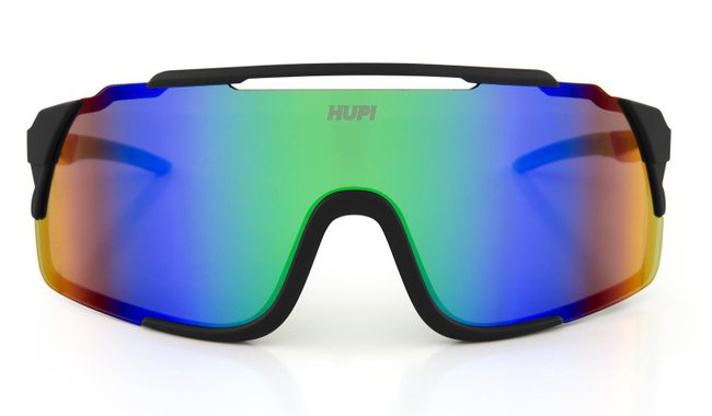 Óculos de Sol HUPI Eagle Preto/Verde - Lente Verde Espelhado