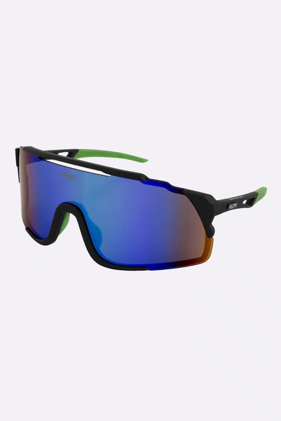 Óculos de Sol HUPI Eagle Preto/Verde - Lente Verde Espelhado