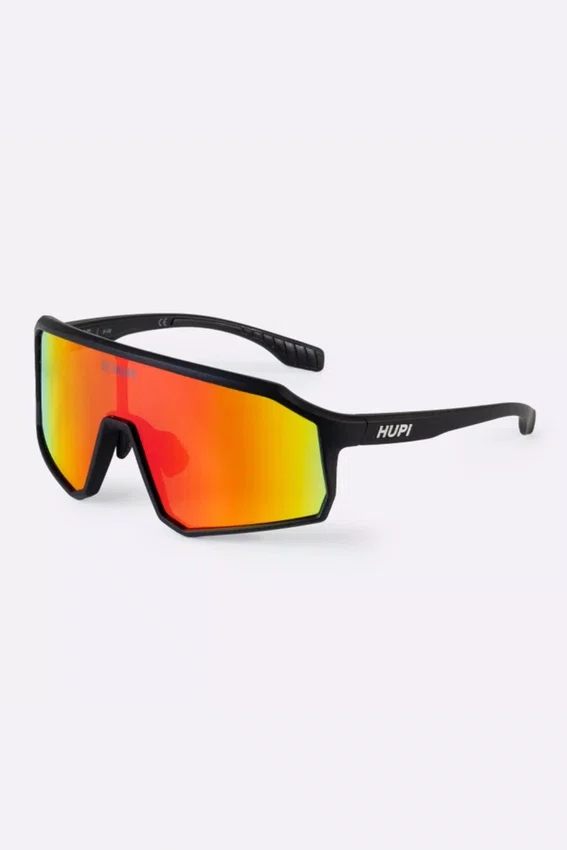 Óculos de Sol HUPI Edge Preto Lente Vermelho Espelhado