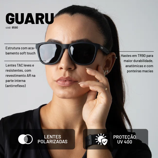 Óculos de Sol HUPI Guaru Preto