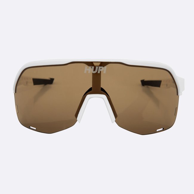 Óculos de Sol HUPI Huez Branco - Lente Marrom