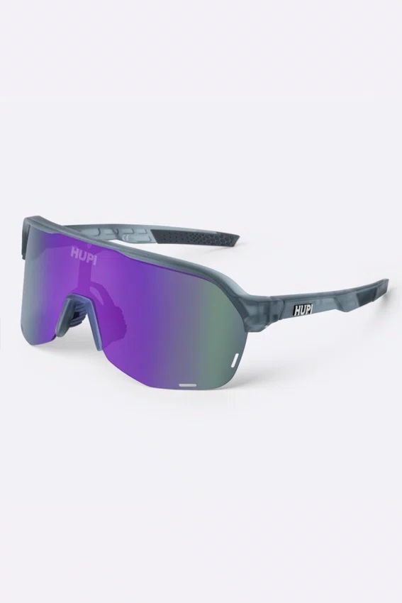 Óculos de Sol HUPI Huez Cinza - Lente Roxo Espelhado