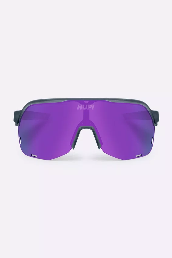 Óculos de Sol HUPI Huez Cinza - Lente Roxo Espelhado