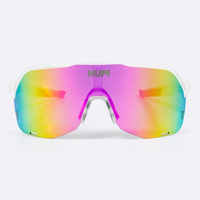 Óculos de Sol  HUPI Huez Cristal/Preto - Lente Rosa Espelhado
