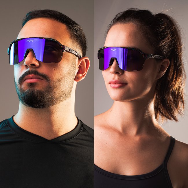 Óculos de Sol HUPI Huez Holográfico - Lente Azul