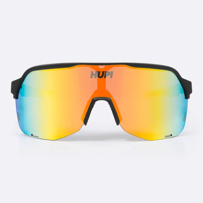 Óculos de Sol HUPI Huez Preto - Lente Dourado Espelhado