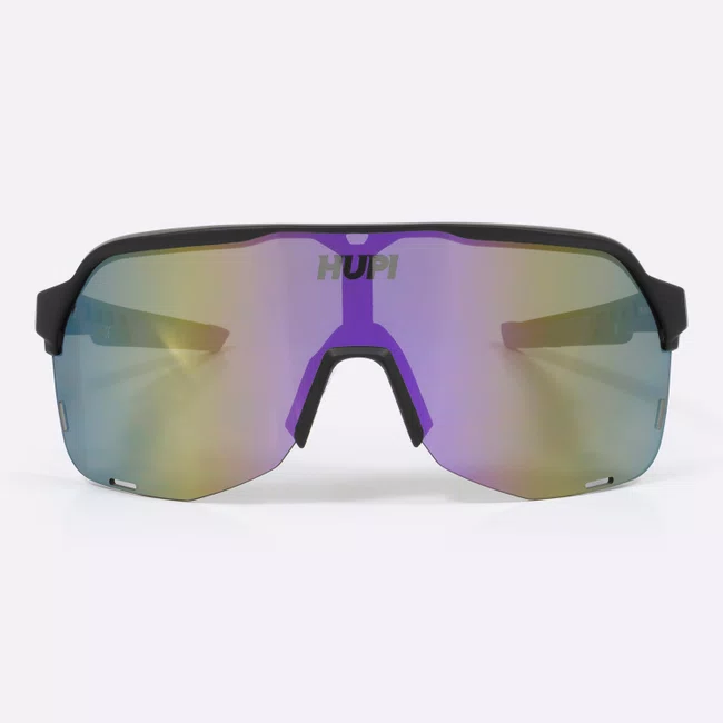 Óculos de Sol HUPI Huez Preto/Roxo - Lente Roxo Espelhado