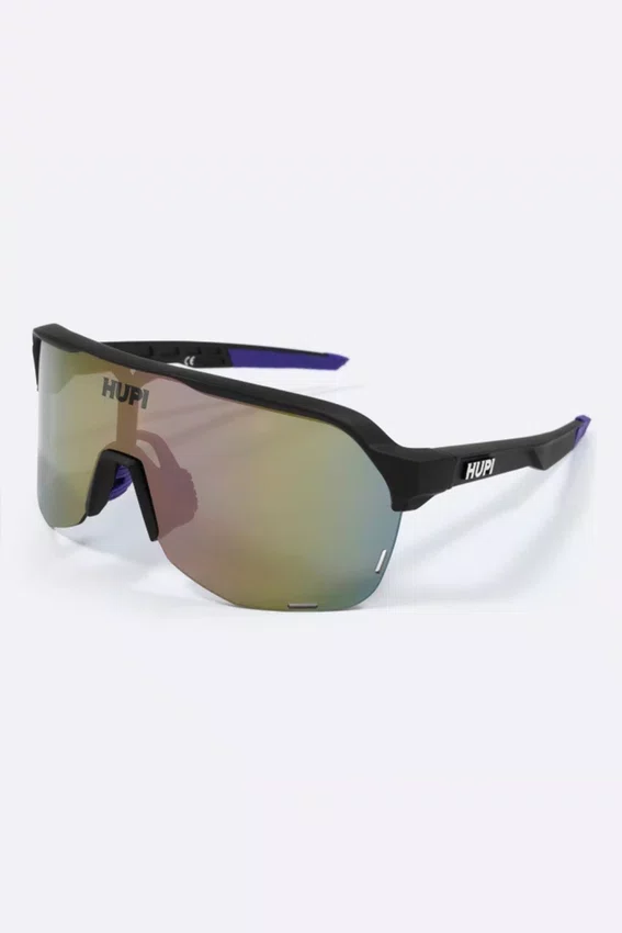 Óculos de Sol HUPI Huez Preto/Roxo - Lente Roxo Espelhado