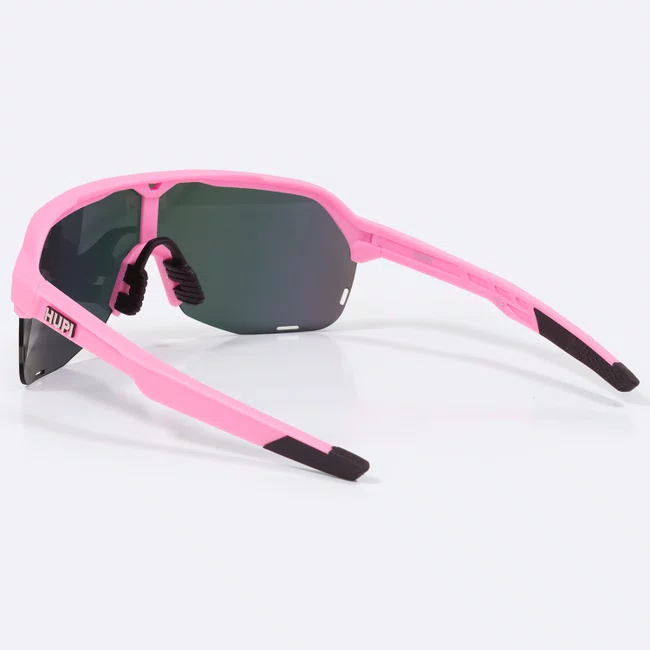 Óculos de Sol  HUPI Huez Rosa/Preto - Lente Rosa Espelhado