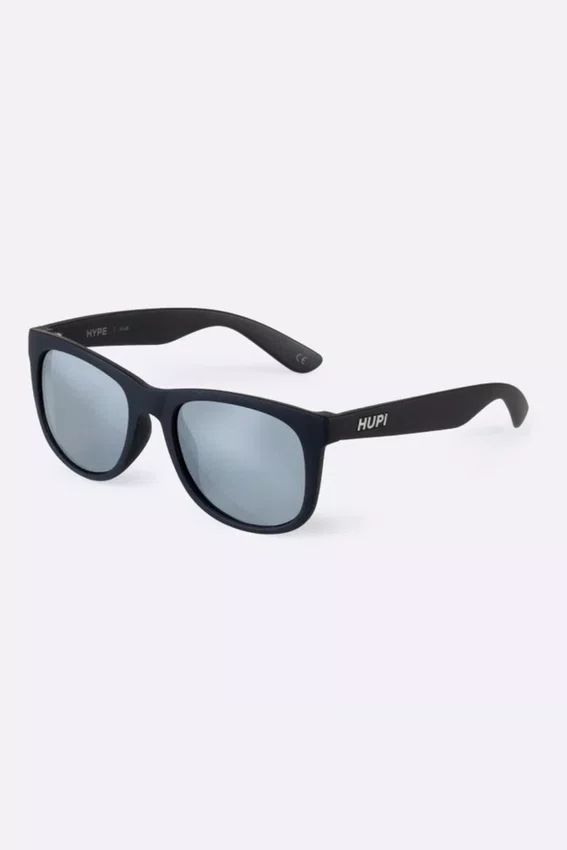 Óculos de Sol HUPI Hype Preto Lente Prata Espelhado