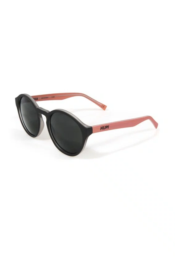 Óculos de Sol HUPI Kona Preto Fosco/Coral Lente Cinza
