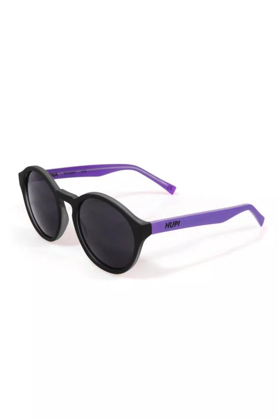 Óculos de Sol HUPI Kona Preto/Roxo - Lente Roxo Espelhado