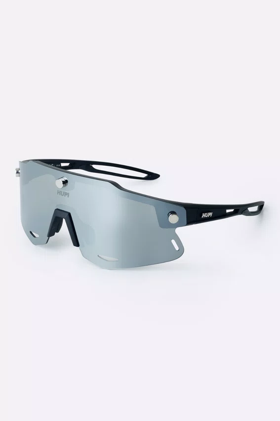 Óculos de Sol HUPI Magnetic Preto - Lente Prata