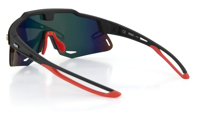 Óculos de Sol HUPI Magnetic Preto - Lente Vermelho Espelhado