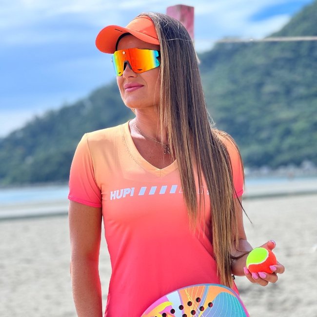 Óculos de Sol HUPI Magnetic Preto - Lente Vermelho Espelhado