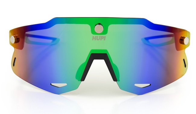 Óculos de Sol HUPI Magnetic Preto/verde - Lente Verde Espelhado