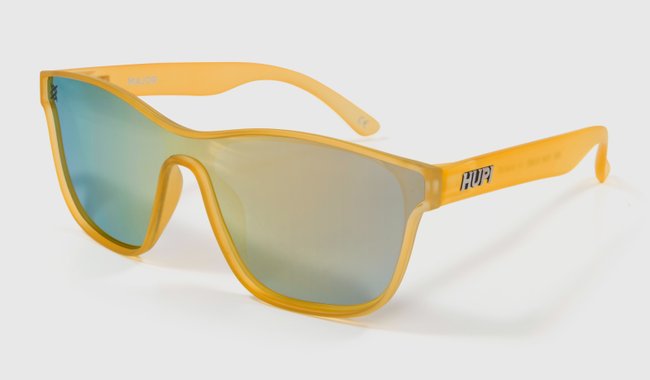 Óculos de Sol HUPI Major Amarelo - Lente Dourado Espelhado
