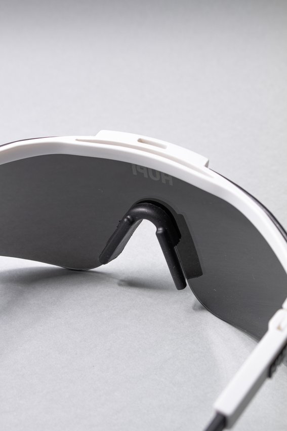 Óculos de Sol HUPI Maverick Branco - Lente Prata Espelhado