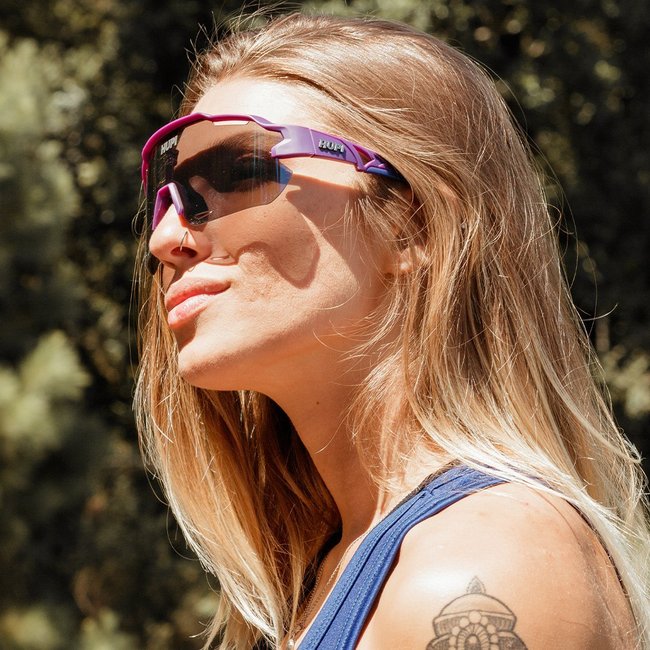 Óculos de Sol HUPI Quiriri Roxo - Lente Roxo Espelhado
