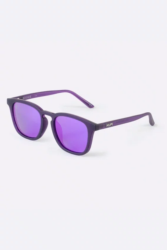 Óculos de Sol HUPI Rookie Cristal Roxo Lente Roxo Espelhado