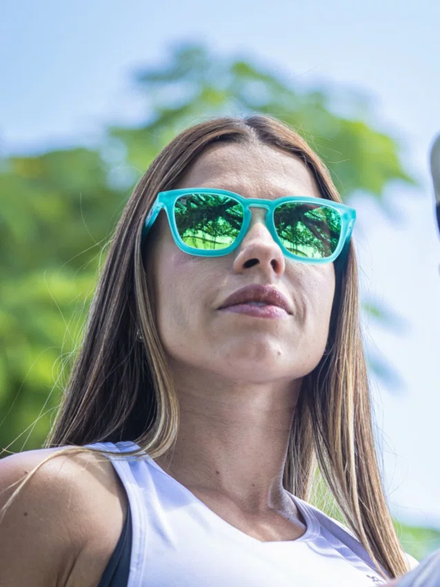 Óculos de Sol HUPI Rookie Cristal Verde Lente Verde Espelhado