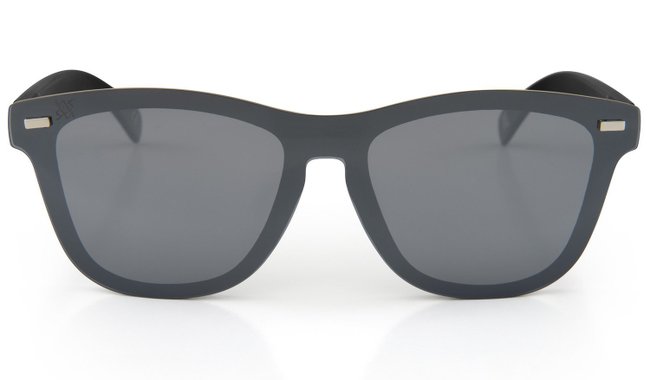 Óculos de Sol HUPI Seasons Preto - Lente Prata Espelhado