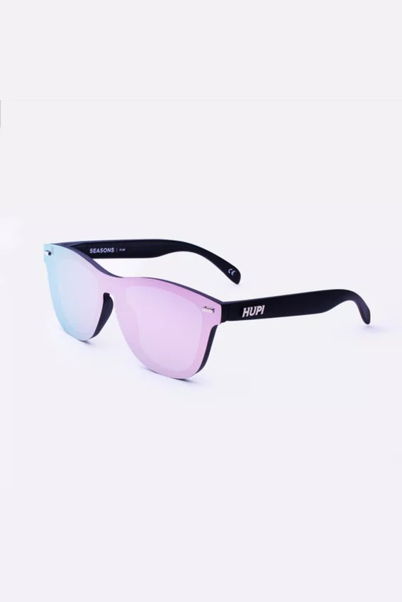 Óculos de Sol HUPI Seasons Preto - Lente Rose Espelhado
