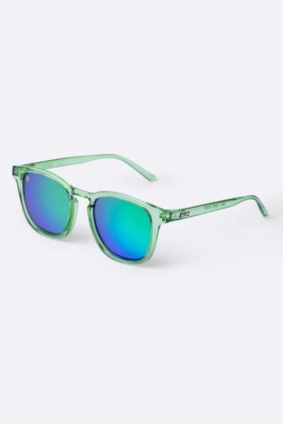 Óculos de Sol HUPI Shine Transparente - Lente Verde