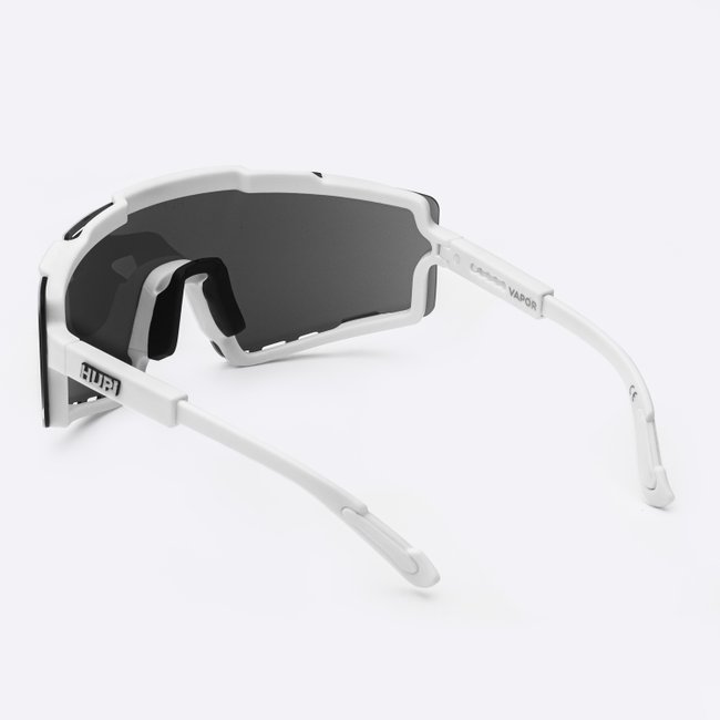 Óculos de Sol HUPI Vapor Branco - Lente Cinza Espelhado
