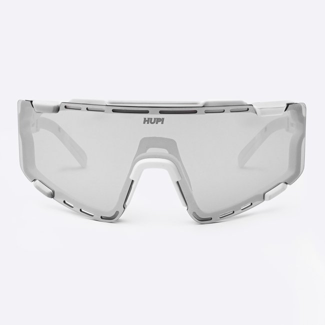 Óculos de Sol HUPI Vapor Branco - Lente Cinza Espelhado