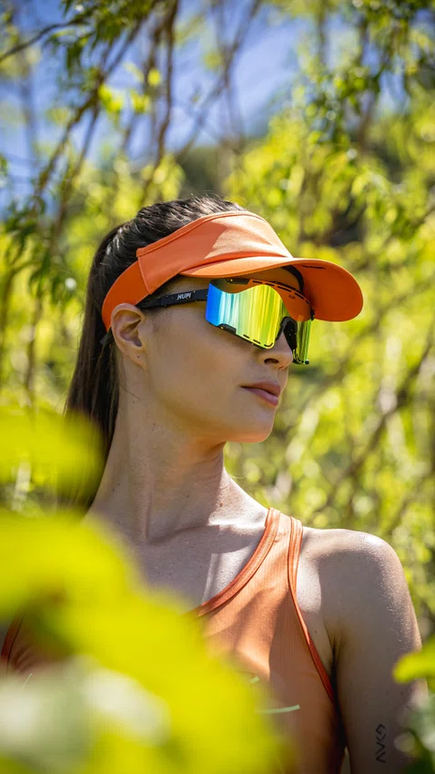 Óculos de Sol HUPI Vapor Preto e Amarelo - Lente Amarelo Espelhado