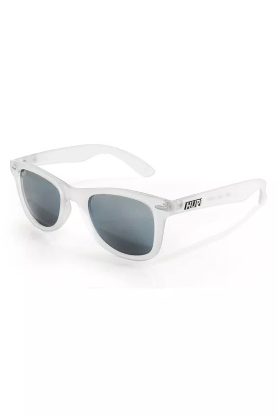 Óculos de Sol HUPI Wave Armação Cristal Lente Prata Espelhado