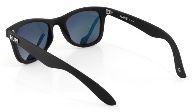 Óculos de Sol HUPI Wave Armação Preto Lente Verde Espelhado
