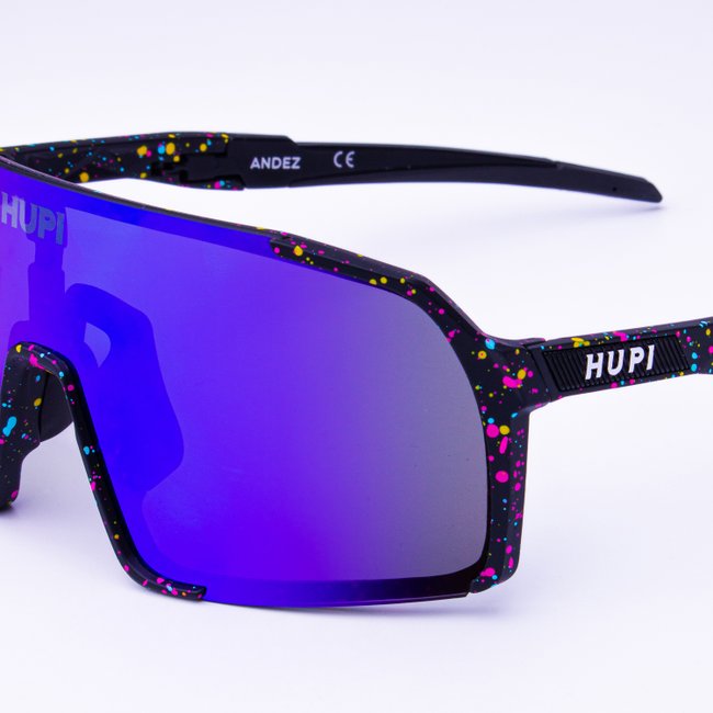 Óculos de Sol HUPI Andez Holográfico - Lente Azul Espelhado