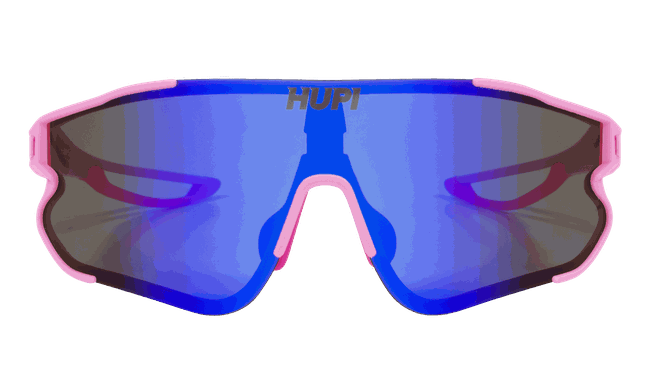Óculos de Sol HUPI Bornio Rosa - Lente Azul Espelhado