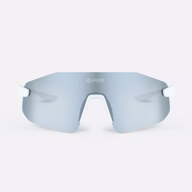 Óculos de Sol HUPI Champs Branco Lente Cristal Espelhado